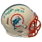 Larry Little Signed Miami Dolphins Retro Mini Helmet w/ HOF 93 JSA Witness COA