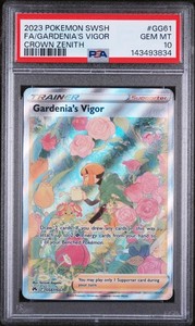 Gardenia's Vigor GG61/GG70 Crown Zenith Galarian Gallery Full Art Ultra Rare Holo