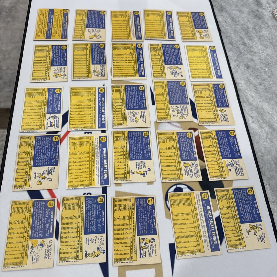 Lote de tarjetas de béisbol Topps 1970 - 25 diferentes Foto 2 de 3