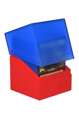 ULTIMATE GUARD Boulder 100+ Synergy BLUE / RED - Deck Holder BLUE / RED