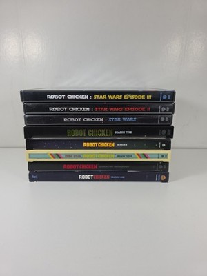 Robot Chicken Star Wars Trilogy & First 5 Seasons DVD Lot VG+ 1-5 