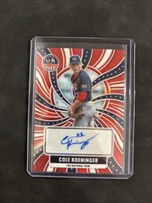 2026 Panini Stars & Stripes USA Cole Koeninger Red Prizm AUTO /99 #NTS-CK