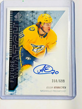 2023-24 SP Authentic Retro Future Watch Autographs Egor Afanasyev Predators