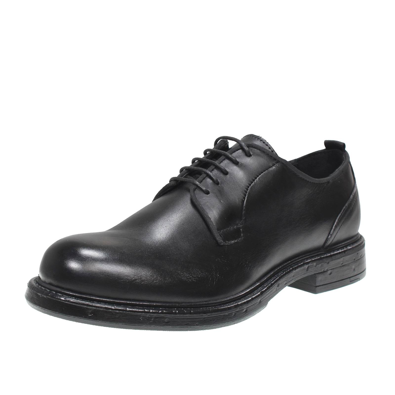 Bolzoni von Enrico Bolzoni Schnrer Derby Leder schwarz - Gre 43 287c 14890₽