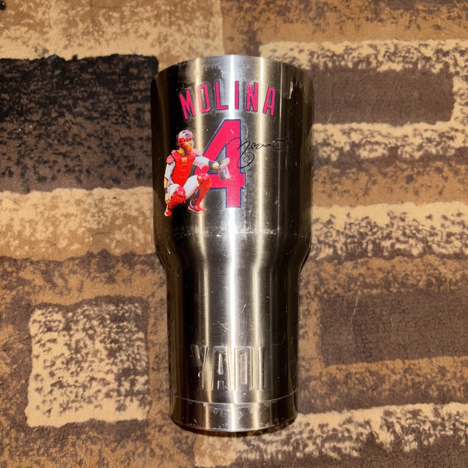 YADIER MOLINA Yadi Silver St. Louis Cardinals MLB Baseball - Image 2 of 4