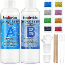 Epoxidharz Transparent 1:1 360ml Holzbeschichtung