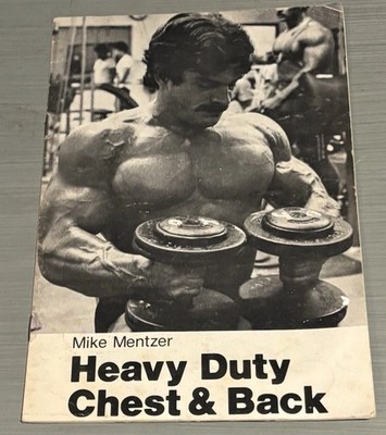 Mike Mentzer HEAVY DUTY Chest & Back Bodybuilding Muscle Booklet