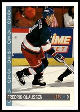 1992-93 O-Pee-Chee !!! Fredrik Olausson Winnipeg Jets #121
