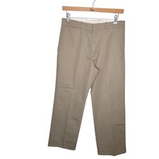 Vintage Roebucks Sears Men's Regular Fit Khaki Chino Pants W34 L29 Perma Prest