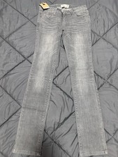 Oxyzen Damen Jeans Denim Grau Gerades Bein Gr...