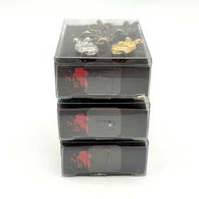 Vintage Sega Neon Genesis Evangelion Zipper Figure Charms New in Box Set (3) JPN