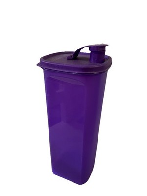 Tupperware Beverage Slim Line Fridge Water Drink Pitcher Tumbler 2qt /2L Purple