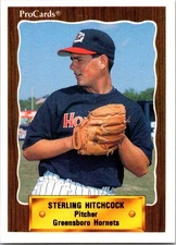 Sterling Hitchcock 1990 CMC #822 Greensboro Hornets