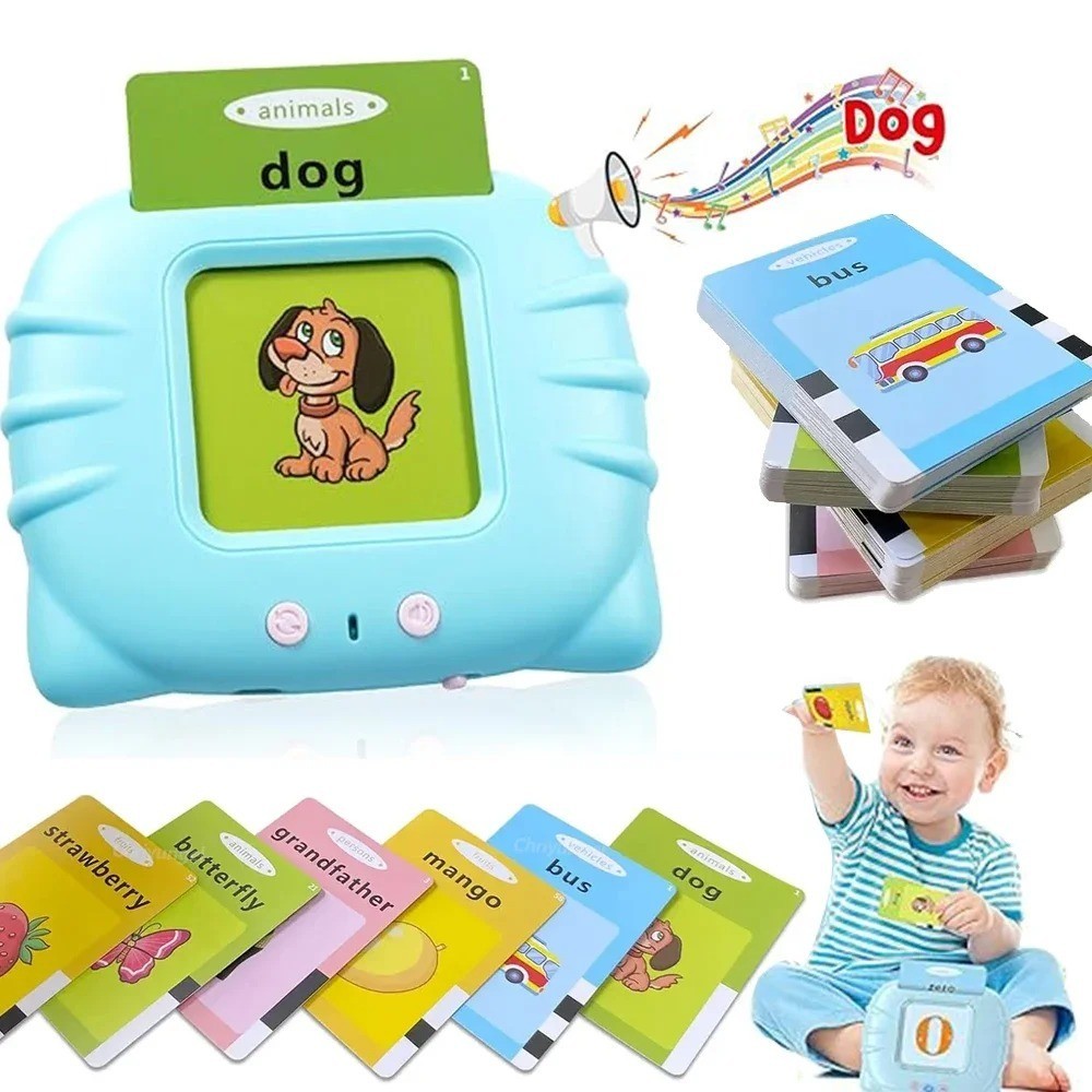 Early Education Flash Card Learning Toys Talking Flashcards for Kids Preschool