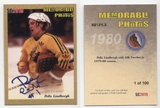 2019 SC2019 Pelle Lindbergh #3 memorable photos printed autograph gold /100