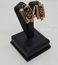 Vintage Renoir Copper Earrings Clip On Fashion Estate Marked Signed 1"