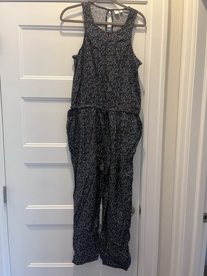 Gap, Women M, Blue Print Sleeveless Jumpsuit