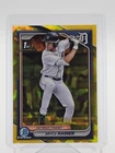 BRYCE RAINER 2024 BOWMAN CHROME DRAFT 1ST SAPPHIRE YELLOW REFRACTOR /75 Q4058