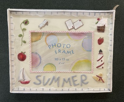 Pfaltzgraff 4x6  Summer  4x6  Photo Frame  Vintage - New In Packaging