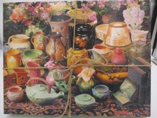 Vtg COMPLETE Springbok Puzzle The Art of Pottery Roseville Vases 500 Pieces