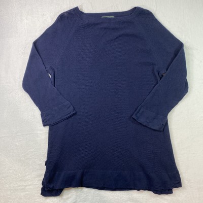 Ralph Lauren Lauren Active Damen 3XL Mesh Strick Pullover Blau Sweater