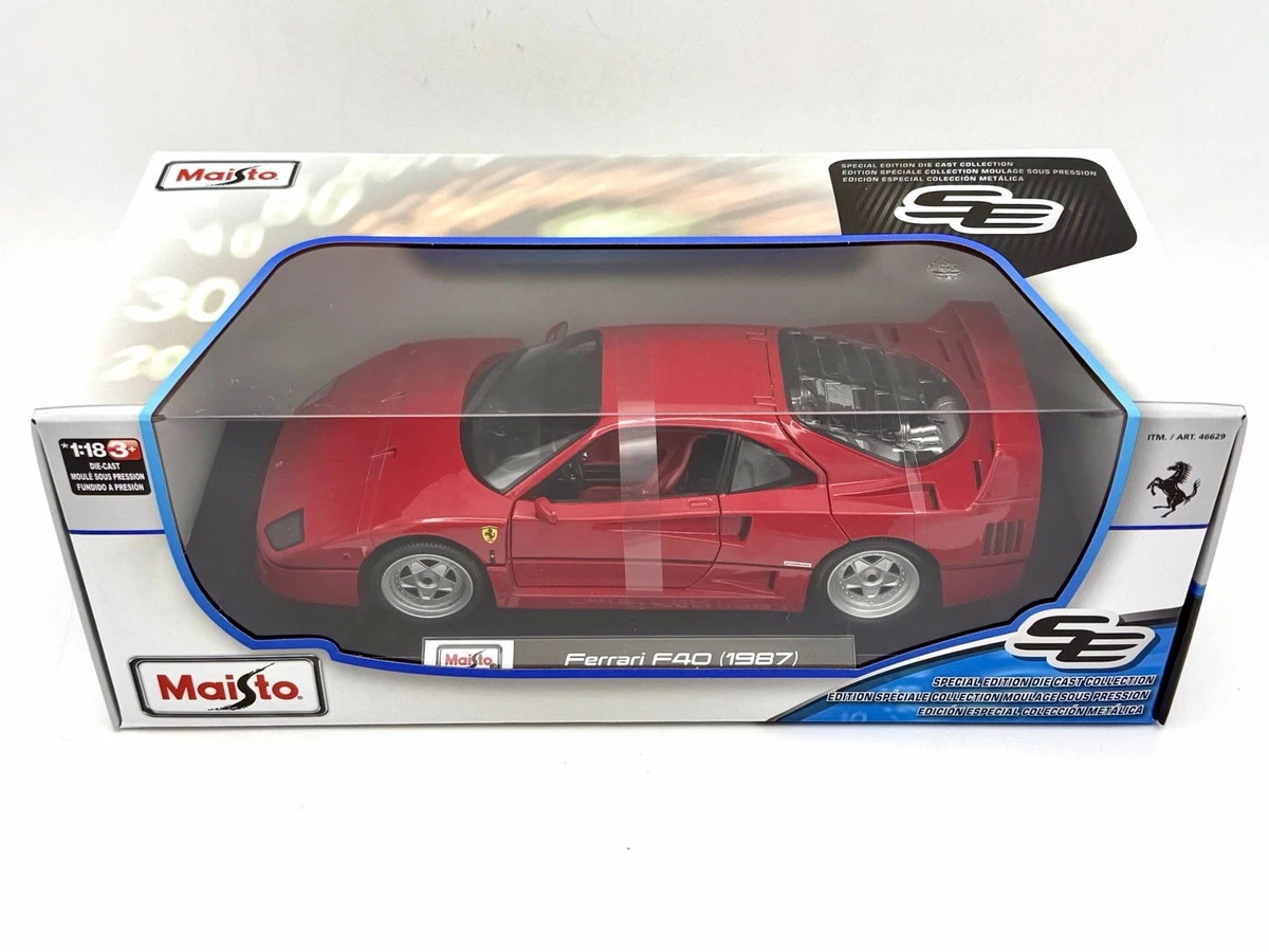 New Maisto 1:18 Scale Diecast Model Car - 1987 Ferrari F40