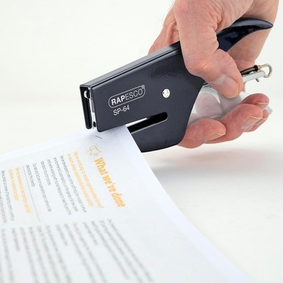 RAPESCO Heftzange SP-64 (6/4 & 21/4 mm), chrom / schwarz