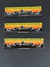 Three Western Mountaineering Stickers-Please see scans as per actual condition