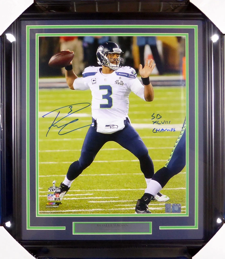 RUSSELL WIlSON　ラッセル ウイルソン　直筆サイン　AUTO　NFL Russell Wilson NFL Original Autographed Photos for sale | eBay