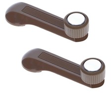 2 Pieces Of  Window Winder Crank Handle Brown For 1984 Thru 2000 Honda Civic