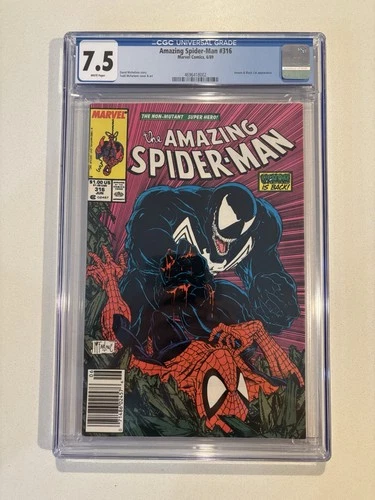 AMAZING SPIDER-MAN #316 - cgc 7.5  -  Marvel Comics/1989 - Venom