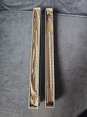 2 Vintage Ertco Baume Scales For Heavy Liquids Hydrometer 60°F