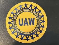 Vintage Union United Auto Aerospace Agriculture Workers UAW Decal Sticker Lot 10