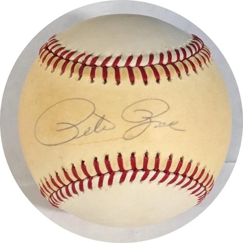 Pete Rose Autographed NL Feeney Baseball JSA CK18239