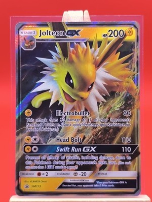 Jolteon GX SM173 Sun & Moon Ultra Rare Holo Black Star Promo