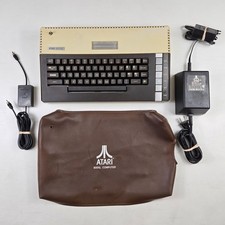 ATARI 800XL 8-Bit Computer Modded OmniView Omnimon w/ Power Supply Tested Works