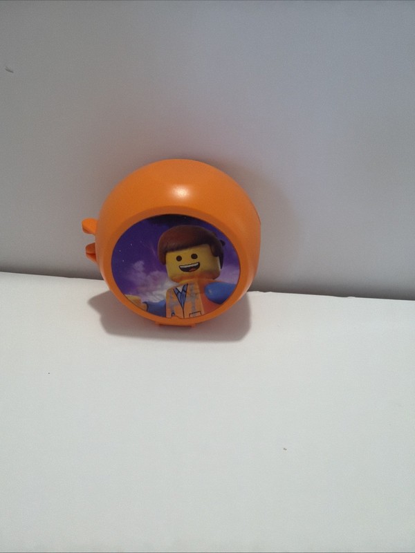 LEGO The LEGO movie Legoland exclusive Orange Emmitt pod with nothing inside 