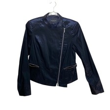 Lafayette 148 Blazer Office 8 Midnight Navy Blue Long Sleeve Old Money Business