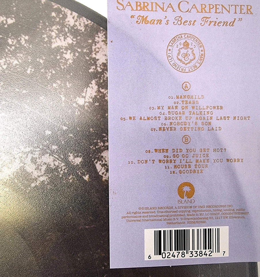 Sabrina Carpenter, Man's Best Friend, Lim. Excl. Spotify 12" Picture Disc, Neu - Bild 3 von 3
