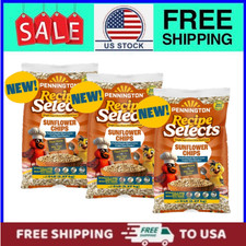  3 pack Pennington Recipe Select Sunflower Chips, Wild Bird Dry Food, 5 lb Bag
