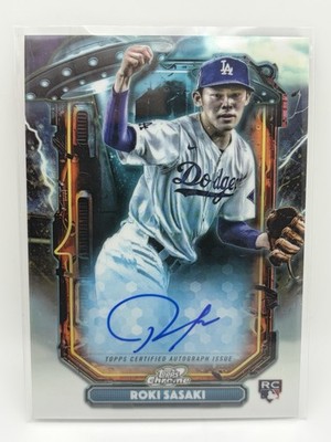2025 Topps Cosmic Chrome Roki Sasaki Extraterrestrial Talent RC Auto Dodgers