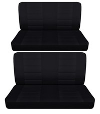 Fits 1959 To 1965 Ford Falcon 4 Door Front And Rear Bench Seat Covers Black Fits 1959 To 1965 Ford Falcon 4 Door Front And Rear Bench Seat Covers Black