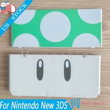 Top Bottom Case Housing Shell Faceplate Cover Mushroom For Nintendo New 3DS Rare