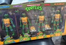 LEO DON MICH RAPH NECA TMNT NINJA TURTLES FOUR PACK EXCLUSIVE HAULATHON CARTOON