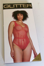 Glitter by Coquette Heart attack Teddy Style 35231 Red One size fits most Queen
