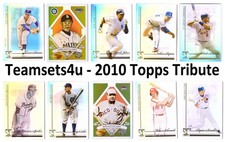 2010 Topps Tribute Baseball Set Break * * Pick Card - Scans Front & Back * *