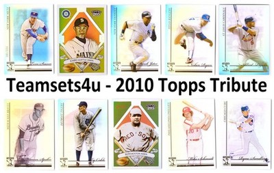 2010 Topps Tribute Baseball Set Break * * Pick Card - Scans Front & Back * *