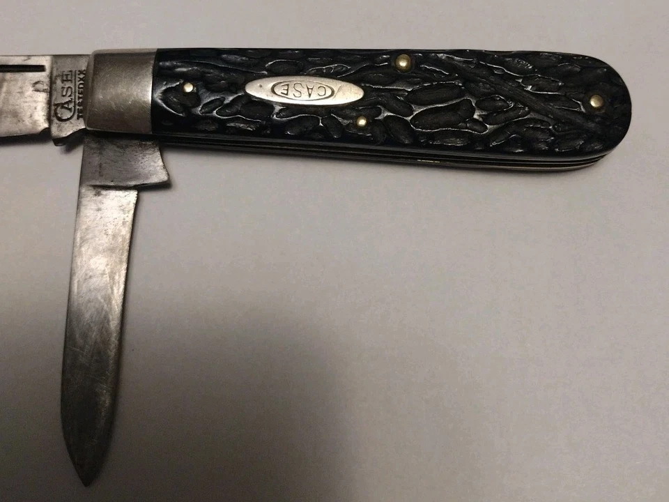 Estuche vintage probado 1920-1940 negro áspero  Foto 3 de 4