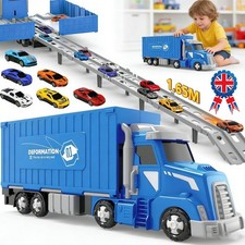 Transport Trucks Toy with 6Race Cars for Boys,Truck 3in1 Carrier Trucks for Kids