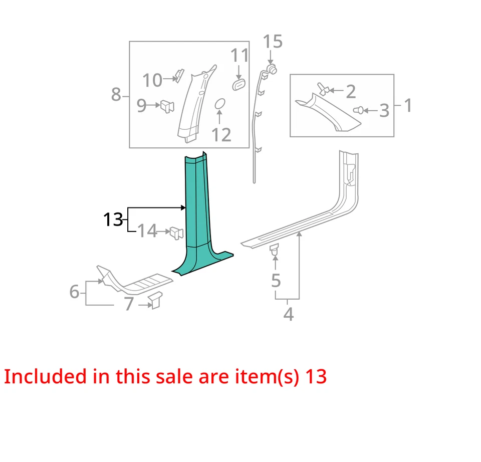 SE ADAPTA A BUICK RAINIER 2005-2007 MOLDURA ASM C/PLR LWR HILO 15246139 - NUEVO OEM Foto 2 de 3